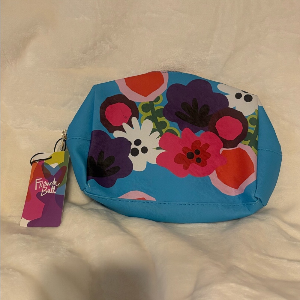Floral Cosmetic Bag with Protective Travel Wallet